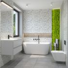 Set vaso WC Oltens Hamnes 42513300, modulo di installazione Oltens Triberg 50001000, 45100300, 57102300, 49301000