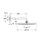 Set soffione doccia Grohe Rainshower 26066GL0, rubinetto per vasca e doccia Grohe Grohtherm SmartControl 29119GL0, 26574GL0, 27057GL0, 27074GL0, 28362GL1