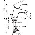 Set rubinetto per vasca e doccia Hansgrohe Focus 31940000, rubinetto per lavabo Hansgrohe Focus 31730000