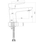 Set rubinetto per doccia Cersanit Mille S951-031, rubinetto per lavabo Cersanit Mille S951-045, S951-021