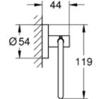 Set placca di comando Grohe Skate 38732A00, scopino WC Grohe Essentials 40374A01, 40689A01, 40364A01