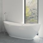 Set vasca da bagno freestanding Oltens Folda 12010000, copertura piletta Oltens 09002810