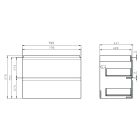 Set armadietto Cersanit Moduo S929-008, piano Cersanit Moduo S590-023