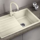 Set lavello in granito Blanco Legra 45 S 522201, rubinetto da cucina Oltens Lista 35202100