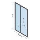 Set porta doccia Rea Rapid Fold REA-K6419, parete doccia Rea Rapid REA-K6422