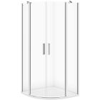Set box doccia Cersanit Moduo S162-010, piatto doccia semicircolare Cersanit Tako S204-004