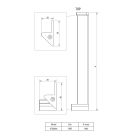 Set porta doccia Deante Kerria Plus KTSX041P, profilo Deante Kerria Plus KTS_000X