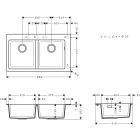 Set lavello in granito Hansgrohe S 51 43316170, rubinetto da cucina Hansgrohe Focus 31815670