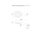 Set doccetta Oltens Driva EasyClick 37105300, flessibile doccia Oltens Ronneby 37200300, 37402300