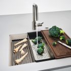 Set lavello in granito Franke Kanon 125.0529.604, rubinetto da cucina Franke Lina 115.0626.081