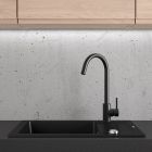 Set lavello in granito Oltens Gravan 72102300, rubinetto da cucina Oltens Litla 35204300
