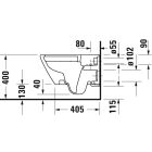 Set vaso WC con copriwater a discesa lenta Duravit D-Neo 45770900A1, modulo di installazione Duravit DuraSystem WD1029000000, WD5009011000