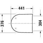 Set vaso WC Duravit D-Neo 25880900001, copriwater Duravit D-Neo 0021690000