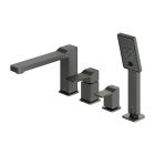Set rubinetto per vasca e doccia Omnires Slide SL7732GR, rubinetto per lavabo Omnires Slide SL7712GR