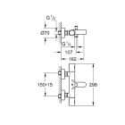 Set rubinetto per vasca e doccia Grohe Grohtherm 800 Cosmopolitan 34766000, set doccia Grohe Vitalio SmartActive 26598000