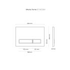 Set vaso WC Oltens Hamnes 42513300, modulo di installazione Oltens Triberg 50001000, 45100300, 57103300, 49301000