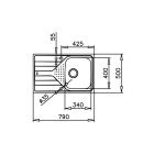 Set lavello in acciaio con sifone Teka Universe 115110011, rubinetto da cucina Teka IN 469781200