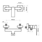 Set rubinetto per doccia Hagser Ulva HGR60000033, doccetta Hagser Emma HGR18000037, HGR31000037, HGR25000037