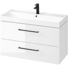 Set lavabo Cersanit Larga K120-011, armadietto Cersanit Larga S932-076