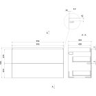 Set lavabo Cersanit Larga K120-011, armadietto Cersanit Larga S932-076
