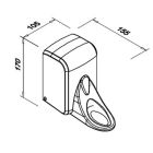 Set dispenser di carta Faneco Pop P400PGWG, contenitore per carta igienica Faneco Pop J18PGWG, SA500PGWG