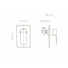 Set rubinetto per doccia Oltens Gota 33101800, doccetta Oltens Sog 37103800, 39303800, 37200800