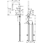 Set rubinetto da cucina Hansgrohe Talis M54 72803800, lavello in acciaio Hansgrohe S 71 43428800, 43921800