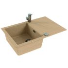 Set lavello in granito Alveus Cadit 1132024, rubinetto da cucina Alveus Delos 1129020