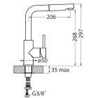 Set lavello in granito Alveus Cadit 1131357, rubinetto da cucina Alveus Siros 1129046