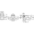 Set vaso WC Roca Inspira A346537620, modulo di installazione Roca Duplo One A890070020, A80153262B, A890189207, A890063000