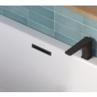 Set vasca da bagno rettangolare Excellent Heaven Slim WAEX.HEV18WHS, sifone per vasca da bagno Excellent Flow ARIN.FLOW.BL