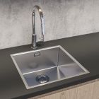 Set rubinetto da cucina Oltens Borga 35207300, lavello in acciaio Oltens Stalvask 71100100