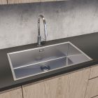 Set lavello in acciaio Oltens Stalvask 71102100, detergente per lavelli in acciaio Oltens NanoClean 89600000