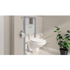 Set modulo di installazione con placca di comando e guarnizione Grohe Solido 39930000, vaso WC con copriwater a discesa lenta Grohe Bau Ceramic 39899000