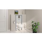 Set modulo di installazione con placca di comando e guarnizione Grohe Solido 39930000, vaso WC con copriwater a discesa lenta Grohe Bau Ceramic 39899000