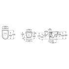 Set vaso WC Roca Ona A346687S00, modulo di installazione Roca Duplo One A890070020, A801E12001