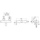 Set rubinetto per vasca e doccia Roca Ona A5A029ENB0, doccetta Roca Plenum A5B8114NB0, A5B1350NB0, A5B2118NB0