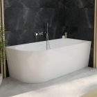 Set vasca da bagno angolare Oltens Delva 11001000, parete vasca Oltens Sela 23202100