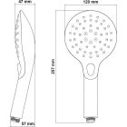 Set rubinetto per vasca e doccia Hagser Lisa HGR10000034, doccetta Hagser Andrea HGR40000037, HGR15000037, HGR90000037