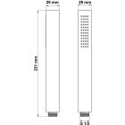 Set rubinetto per vasca e doccia Hagser Ulva HGR60000034, soffione doccia Hagser Ella HGR13000037, HGR14000037, HGR11000037, HGR80000037, HGR15000037