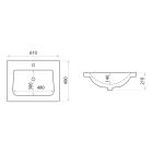 Set armadietto LaVita Kansas 5900378314325, lavabo LaVita Kansas 5908211416168