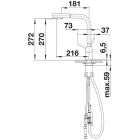 Set rubinetto da cucina Blanco Fontas II 526692, dispenser di liquidi Blanco Lato 526699