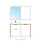 Set armadietto Cersanit City S584-017-DSM, piano Cersanit Moduo S590-022, S599-0163, S584-033