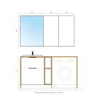 Set armadietto Cersanit City S584-017-DSM, piano Cersanit Moduo S590-022, S599-0162, S584-034