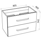 Set armadietto LaVita Montana 5900378324430, lavabo LaVita Kolorado 5908211416212