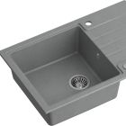 Set lavello GraniteQ Quadron Peter HCQP7850SZK, rubinetto da cucina Quadron Kate 3623500_GR, MFS1001GR