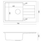 Set lavello GraniteQ Quadron Peter HCQP7850SZK, rubinetto da cucina Quadron Kate 3623500_GR, MFS1001GR