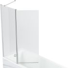 Set vasca da bagno rettangolare Roca Savai A248590000, parete vasca Roca Town-N AMP2210012M