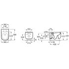 Set vaso WC Roca Beyond A3460B7650, modulo di installazione Roca Duplo One A890070020, A801B8265B, A89018920B, A890063000