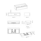 Set armadietto Oltens Vernal 60011400, lavabo Oltens Vernal 41207000